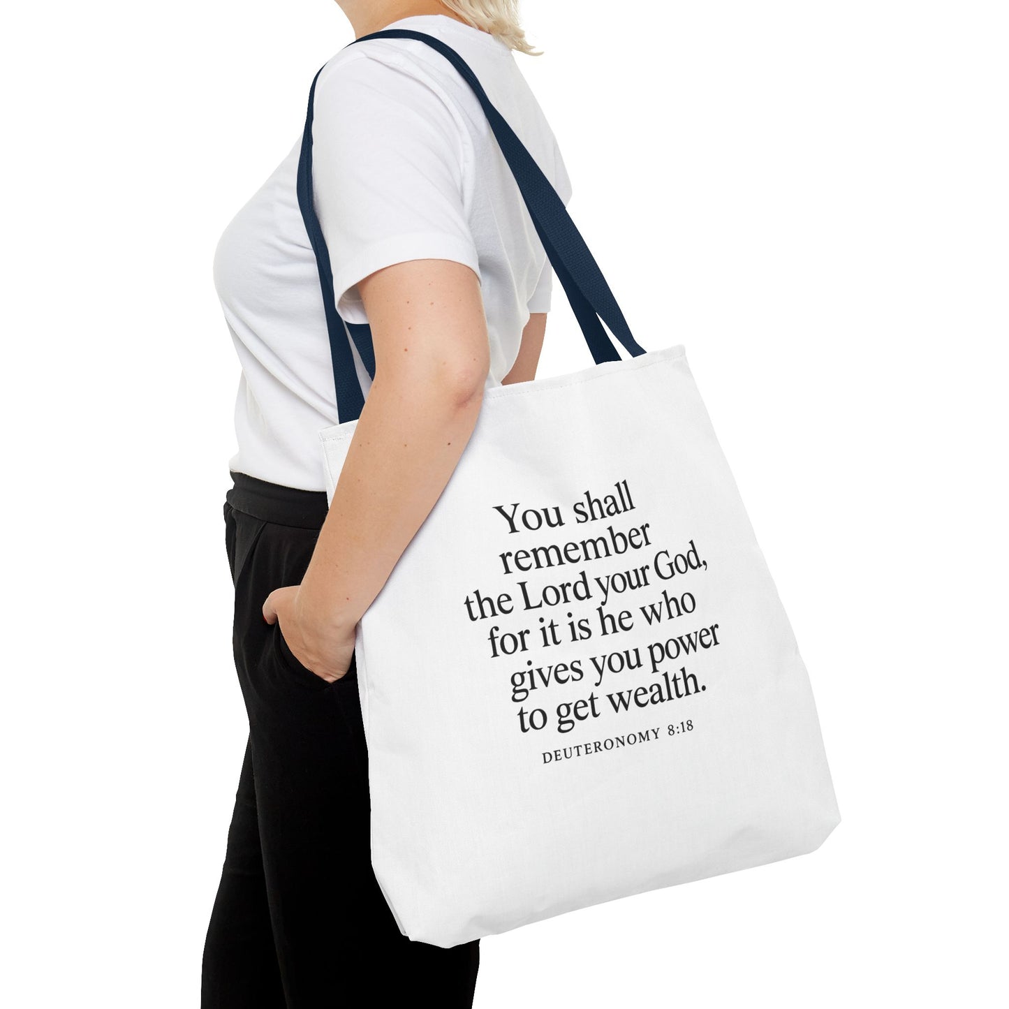 Inspirational Tote Bag - Faith Quote, Bible Verse Gift, Christian Tote, Scripture Bag, Positive Affirmation Accessory