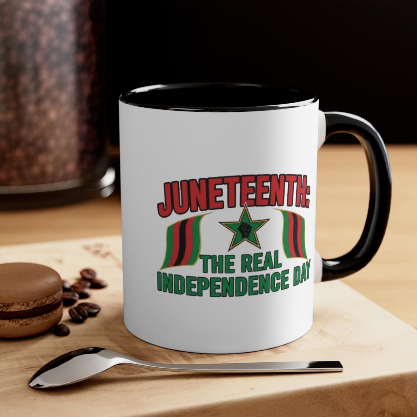 Juneteenth 'The Real Independence Day' Accent Mug