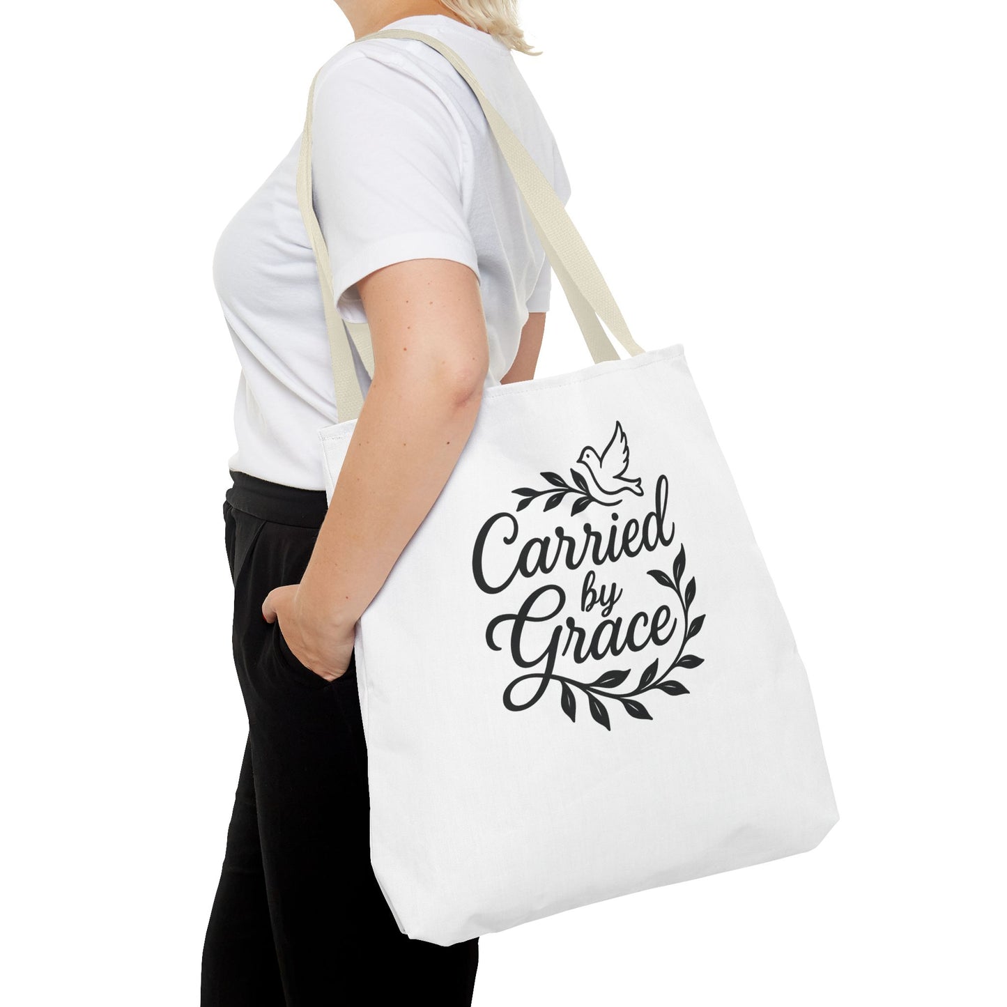Graceful Carried Tote Bag - Elegant Eco-Friendly Canvas Carryall for Everyday Use, Gifts, Beach, Shopping, or Events