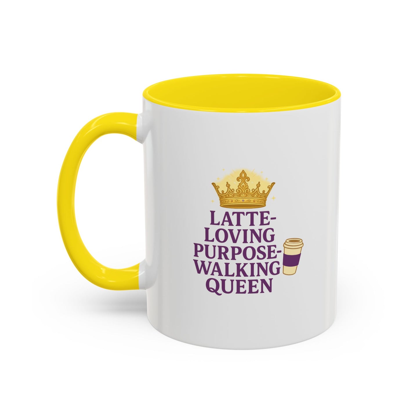 Latte-Loving Queen Coffee Mug - Perfect for Coffee Lovers, Birthday Gift, Personalized Kitchen Decor, Mother's Day Gift, Fun Office Mug