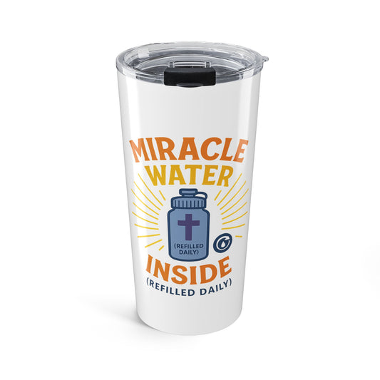Miracle Water Inside Tumbler 20oz | Inspirational Drinkware, Motivational Travel Mug, Refilled Daily Tumbler, Spiritual Gifts, Daily [...]