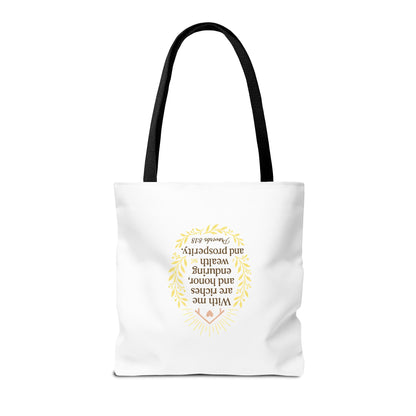 Prosperity Bible Verse Tote Bag