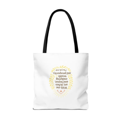 Prosperity Bible Verse Tote Bag