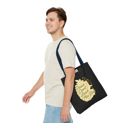 Peaceful Spirit Tote Bag, Eco-Friendly Canvas Bag, Stylish Shopping Bag, Inspirational Gift, Everyday Tote, Faith-Based Accessory