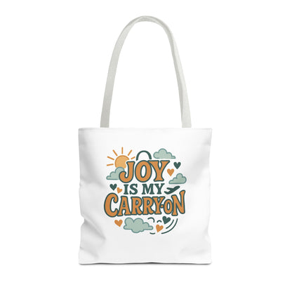 Joyful Carryall Tote Bag | Eco-Friendly Shopper | Perfect for Gifts, Organizing, Travel, Beach Days, and Everyday Errands