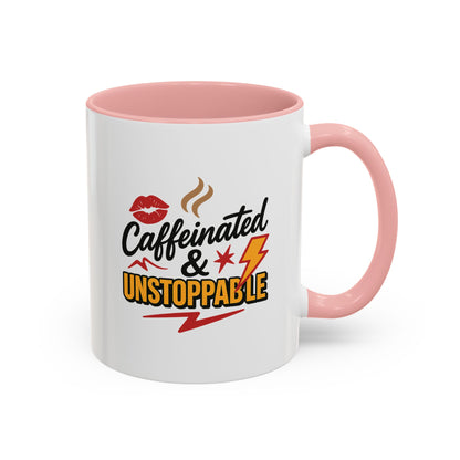 Caffeinated & Unstoppable Coffee Mug - Fun Gift for Coffee Lovers, Cute Office Decor, Motivational Drinkware, Perfect for Birthdays, [...]
