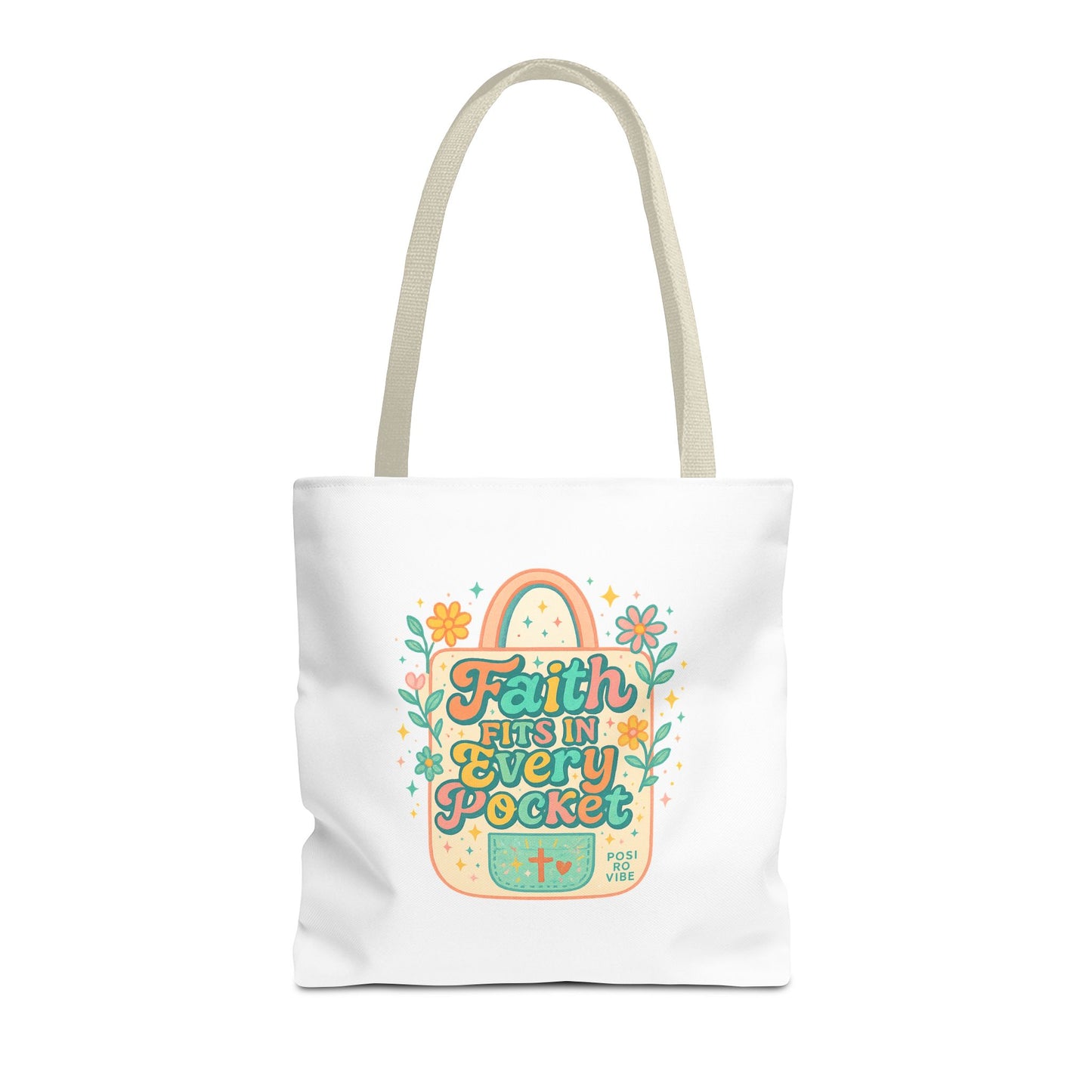 Faith-Inspired Tote Bag for Everyday Use, Shopping, Gifts, Beach, Eco-Friendly, Floral Design