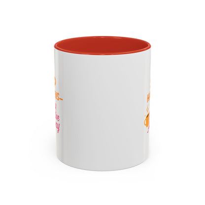 Sip Happens Coffee Mug - Stay Positive Anyway, Gift for Coffee Lovers, Inspirational Mug, Office Decor, Fun Kitchenware