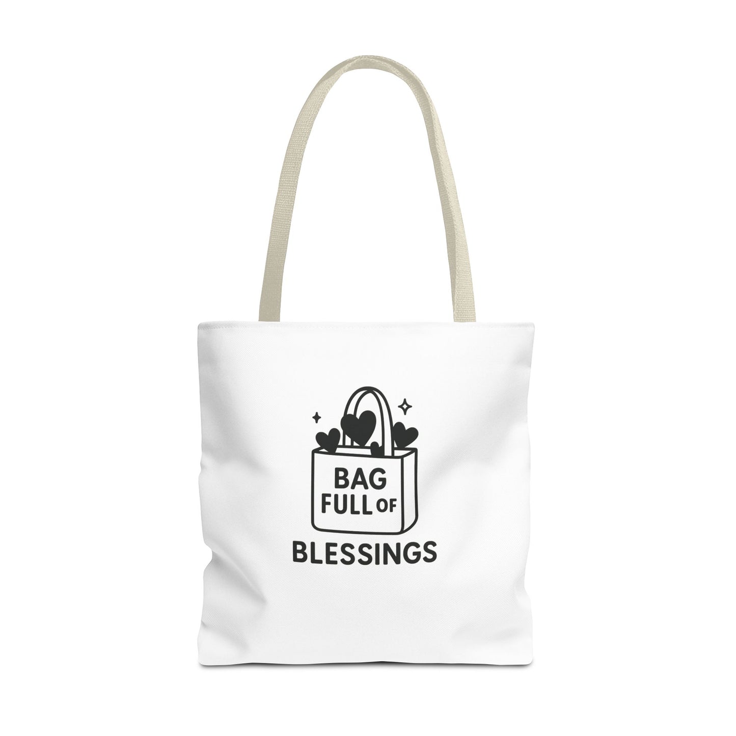 Bag Full of Blessings Tote Bag | Motivational Gift, Shopping Tote, Eco-Friendly Bag, Organizer, Gift for Women
