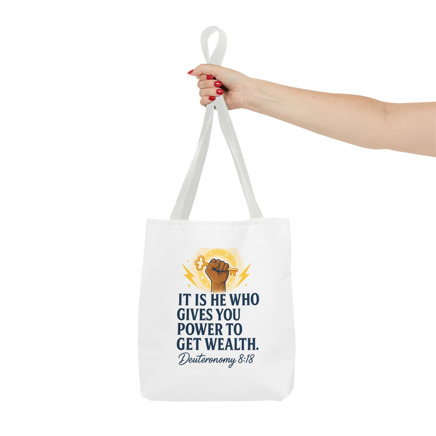 Empowering Inspirational Tote Bag, Motivational Bag, Gifts for Motivated Individuals, Scripture Tote, Versatile Shopping Bag