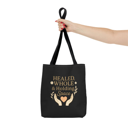 Spiritual Healing Tote Bag, Eco-Friendly Shopping Bag, Inspirational Gift, Reusable Market Tote, Mindfulness Carrier