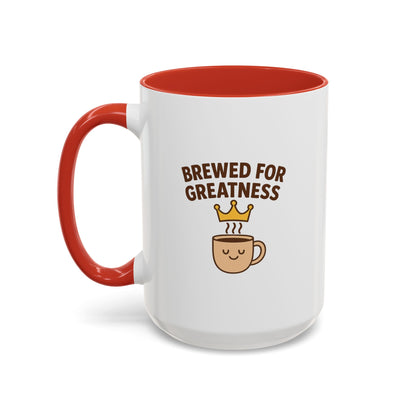 Brewed for Greatness Coffee Mug - Motivational Ceramic Cup, Office Gift, Home Decor, Birthday Present, Tea Lovers