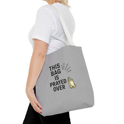 Prayed Over Tote Bag, Spiritual Gift, Christian Tote, Faith Bag, Church Accessory, Inspirational Shopper