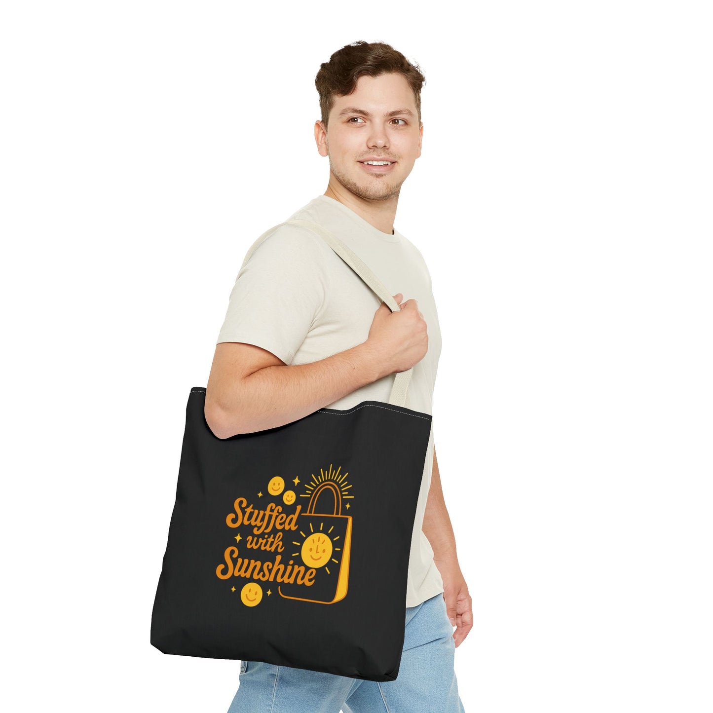 Sunshine Tote Bag Brighten Your Day  Reusable Shopping Bag  Beach Tote  Gift Idea for Friends  Summer Essentials