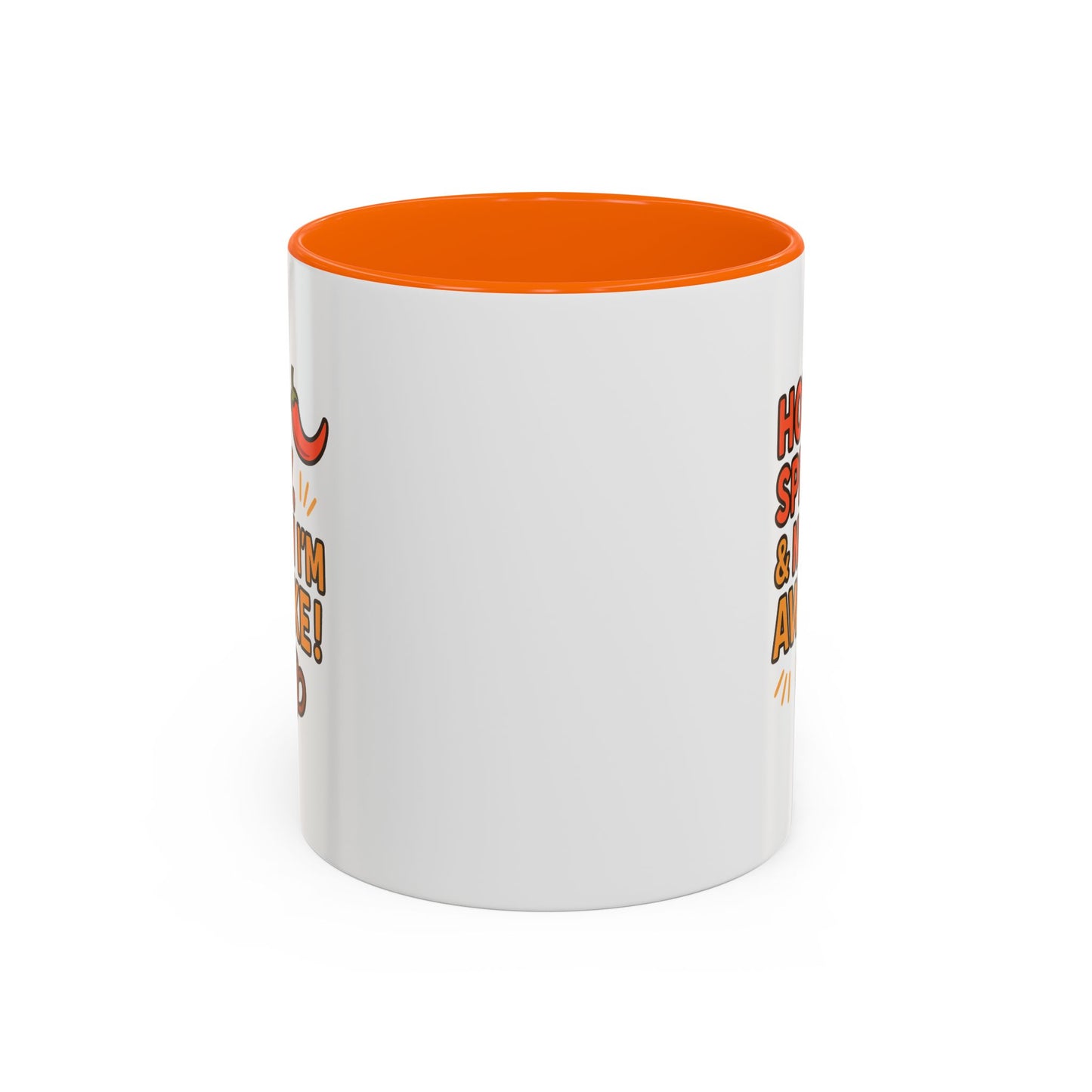 Funny Coffee Mug: "Hot, Spicy, & Now I'm Awake!" - Perfect Gift for Coffee Lovers, Mugs for Friends, Humorous Kitchen Decor, Novelty Mug