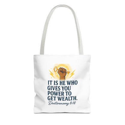 Empowering Inspirational Tote Bag, Motivational Bag, Gifts for Motivated Individuals, Scripture Tote, Versatile Shopping Bag