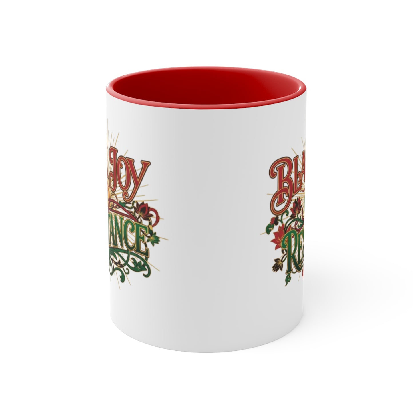 Accent Mug — "Black Joy Is Resistance" Inspirational Coffee Cup