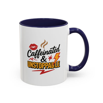 Caffeinated & Unstoppable Coffee Mug - Fun Gift for Coffee Lovers, Cute Office Decor, Motivational Drinkware, Perfect for Birthdays, [...]