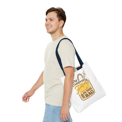 Faith Tote Bag - Inspirational Eco-Friendly Shopping Bag, Spiritual Gift, Slogan Bag, Motivational Purse