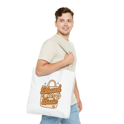 Blessed Not Basic Tote Bag - Fun Shopping Bag, Gift for Friends, Eco-Friendly Tote, Weekend Vibes, Cute Carryall