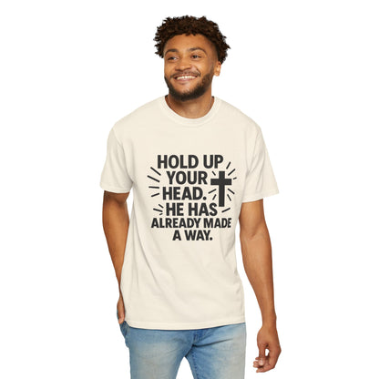Hold Up Your Head Christian Faith T-Shirt