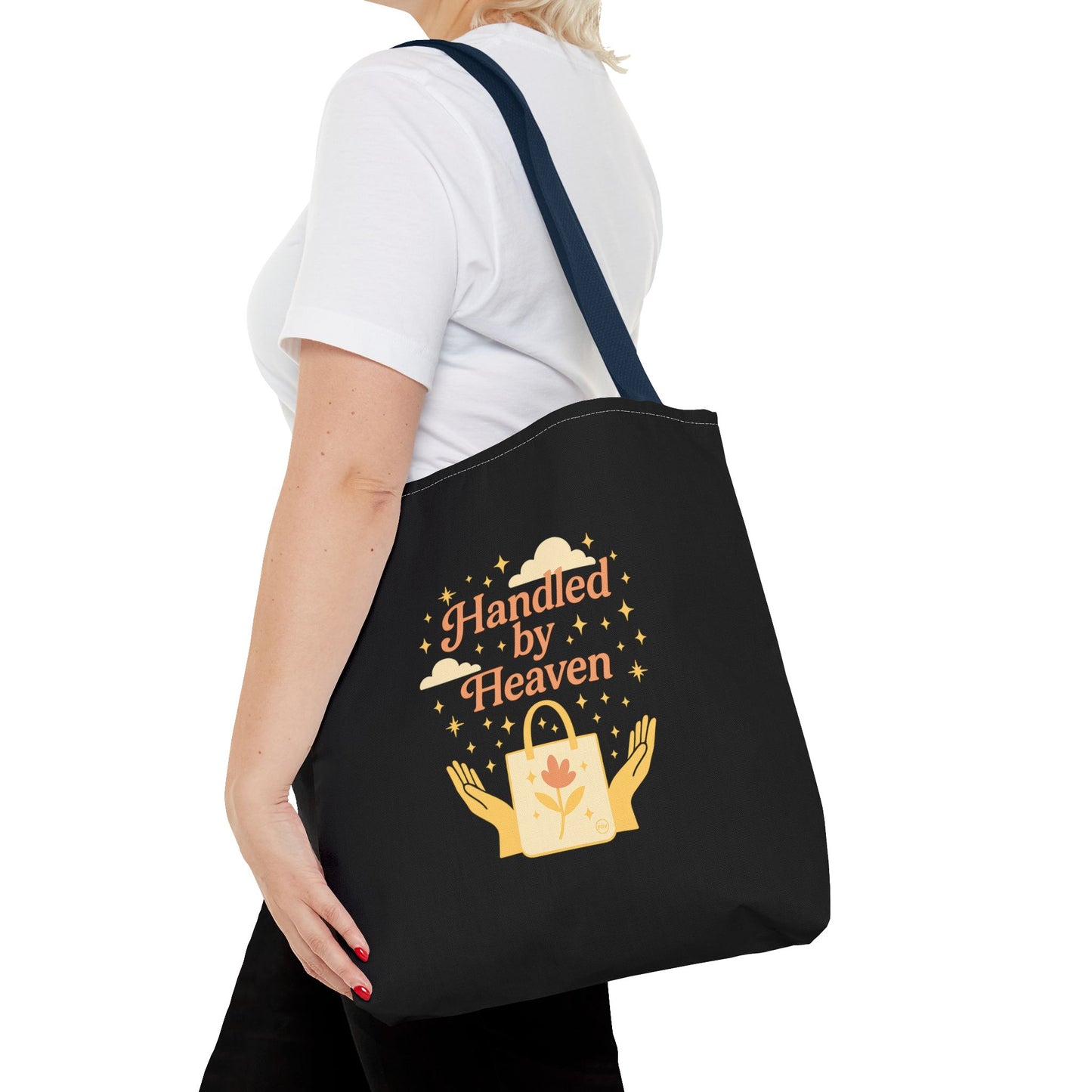 Heavenly Handled Tote Bag - Eco-Friendly Gift, Everyday Carry, Shopping Companion, Gift for Her, Travel Essential