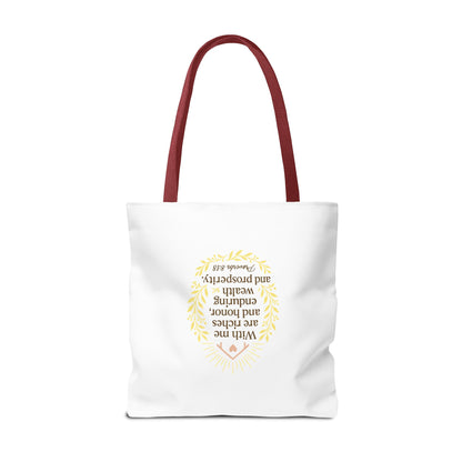 Prosperity Bible Verse Tote Bag