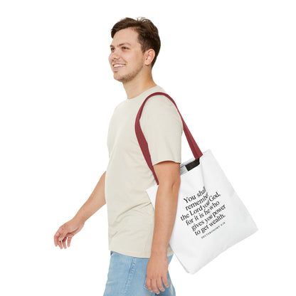 Inspirational Tote Bag - Faith Quote, Bible Verse Gift, Christian Tote, Scripture Bag, Positive Affirmation Accessory