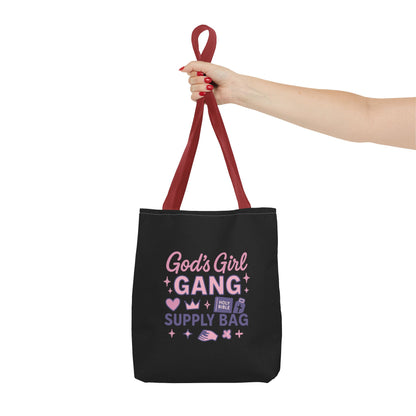 God's Girl Gang Tote Bag | Stylish Supply Bag, Gift for Friends, Everyday Use, Eco-Friendly Shopping, Fun & Functional