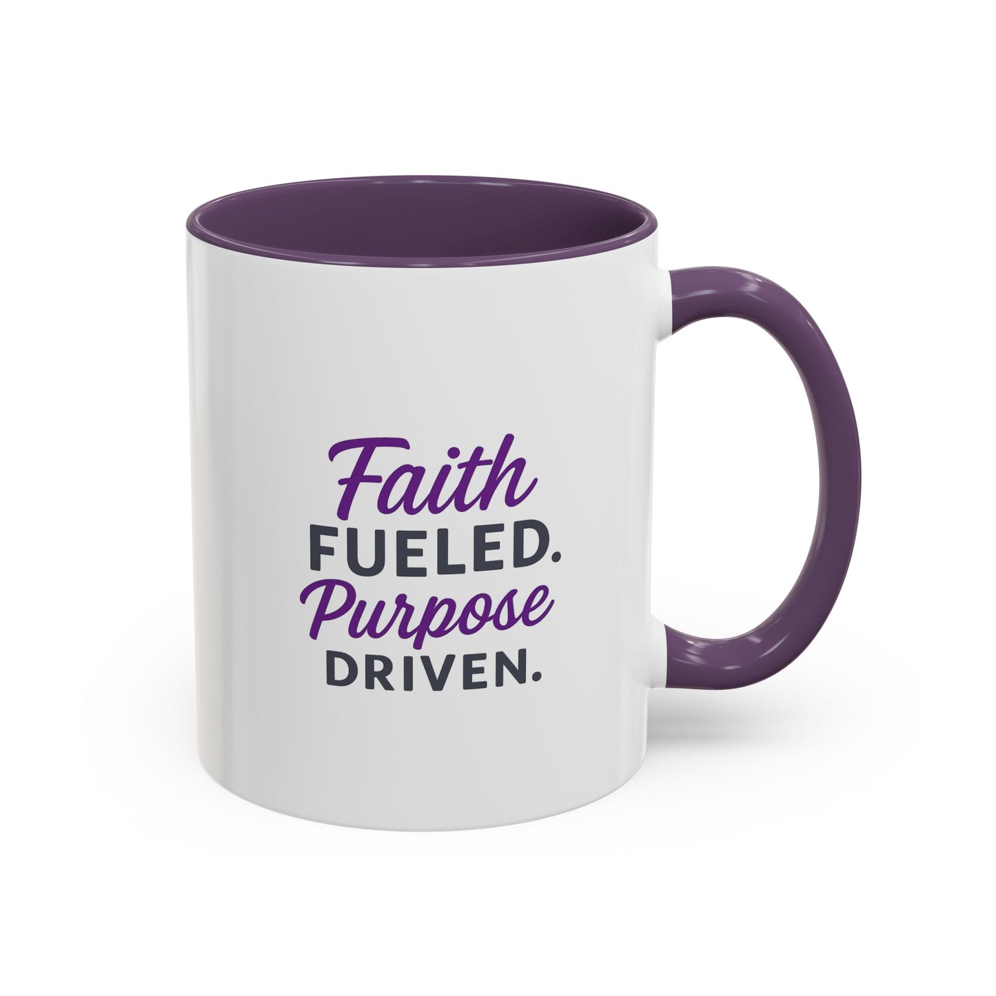 Faith Fueled Purpose Driven Coffee Mug - Inspirational Drinkware, Gift for Mom, Motivational Mug, Coffee Lover's Essential