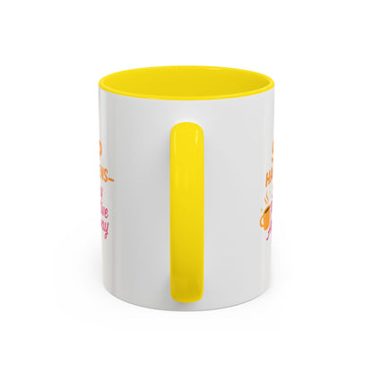 Sip Happens Coffee Mug - Stay Positive Anyway - Inspirational Mug for Coffee Lovers, Motivational Gift, Office Decor, Funny Coffee Cup