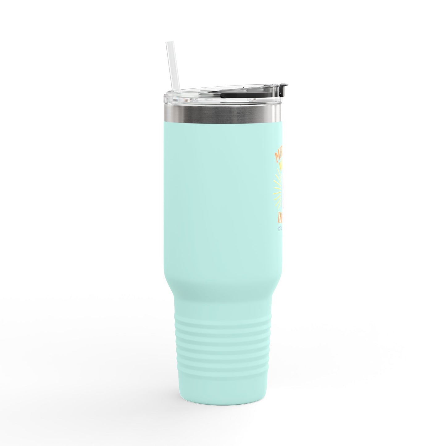 Miracle Water Insulated Travel Mug - 40oz, Eco-Friendly Tumbler, Stylish Stemless Cup, Perfect for Travel, Daily Use, Gift Idea