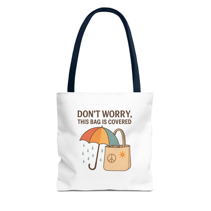Waterproof Tote Bag - Don't Worry, This Bag Is Covered | Eco-Friendly, Beach, Gym, Shopping, Travel