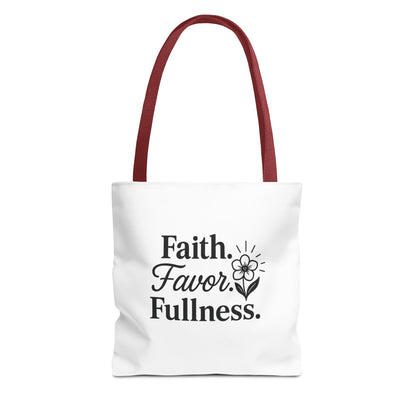 Faith-Inspired Tote Bag for Daily Essentials, Eco-Friendly Shopping Bag, Motivational Quote Tote, Spiritual Gift, Everyday Use