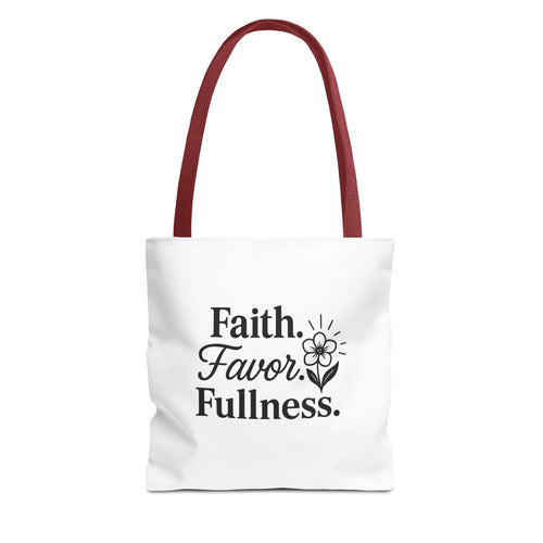 Faith-Inspired Tote Bag for Daily Essentials, Eco-Friendly Shopping Bag, Motivational Quote Tote, Spiritual Gift, Everyday Use