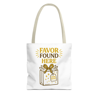 Favor Found Here Tote Bag - Perfect Gift for Celebrations, Party Favors, Birthday, Bridal Shower, Eco-Friendly