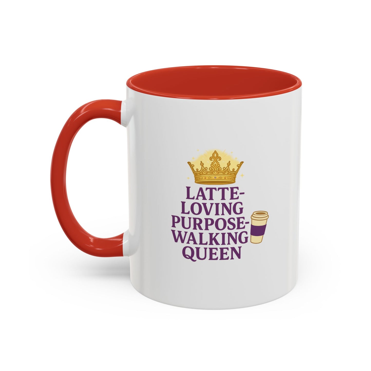 Latte-Loving Queen Coffee Mug - Perfect for Coffee Lovers, Birthday Gift, Personalized Kitchen Decor, Mother's Day Gift, Fun Office Mug