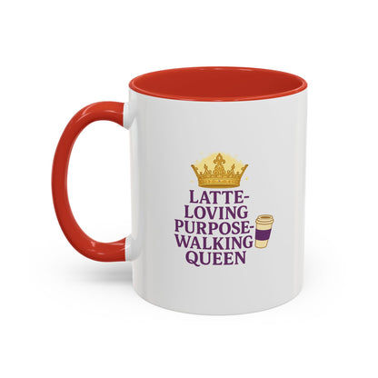 Latte-Loving Queen Coffee Mug - Perfect for Coffee Lovers, Birthday Gift, Personalized Kitchen Decor, Mother's Day Gift, Fun Office Mug