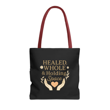 Spiritual Healing Tote Bag, Eco-Friendly Shopping Bag, Inspirational Gift, Reusable Market Tote, Mindfulness Carrier