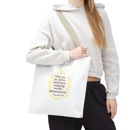 Prosperity Bible Verse Tote Bag