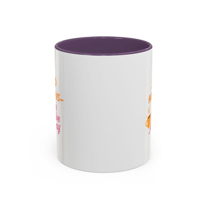 Sip Happens Coffee Mug - Stay Positive Anyway, Gift for Coffee Lovers, Inspirational Mug, Office Decor, Fun Kitchenware