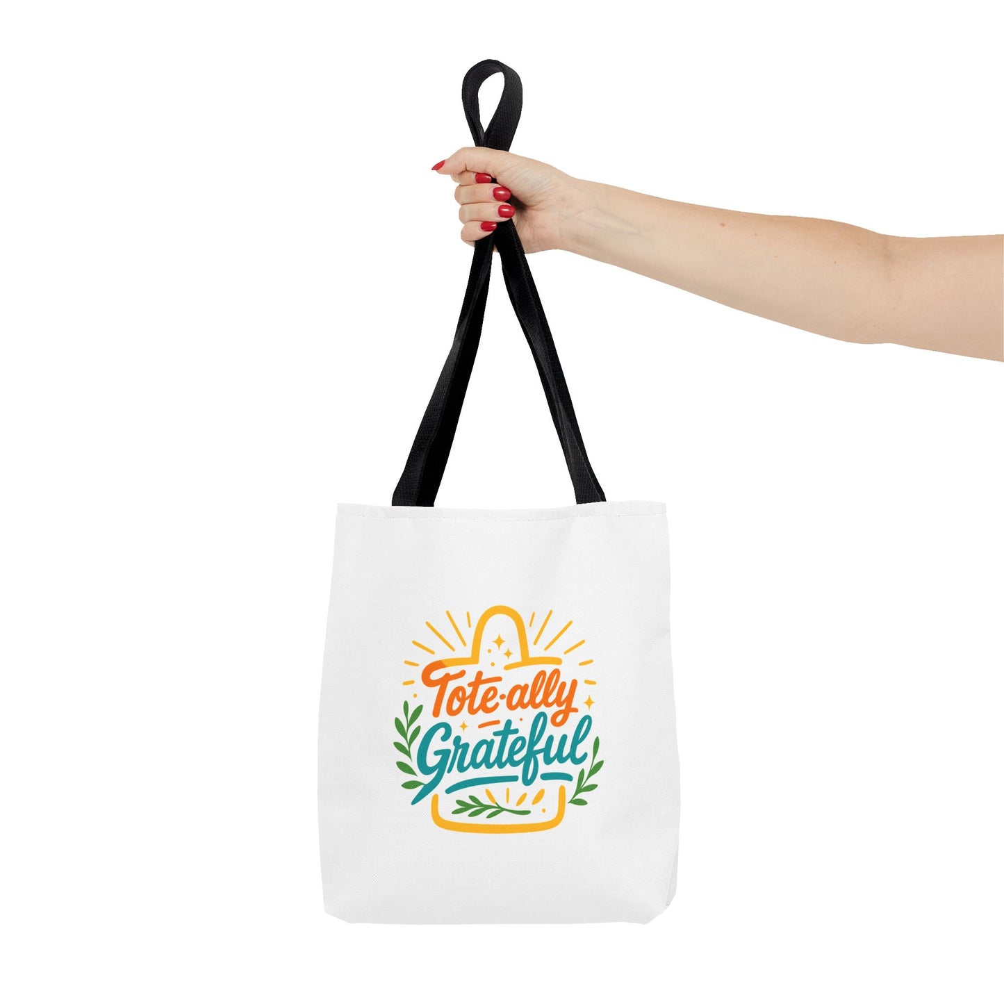 Grateful Tote Bag, Eco-Friendly Shopping Bag, Gift for Mom, Stylish Carry-All, Perfect for Summer Adventures