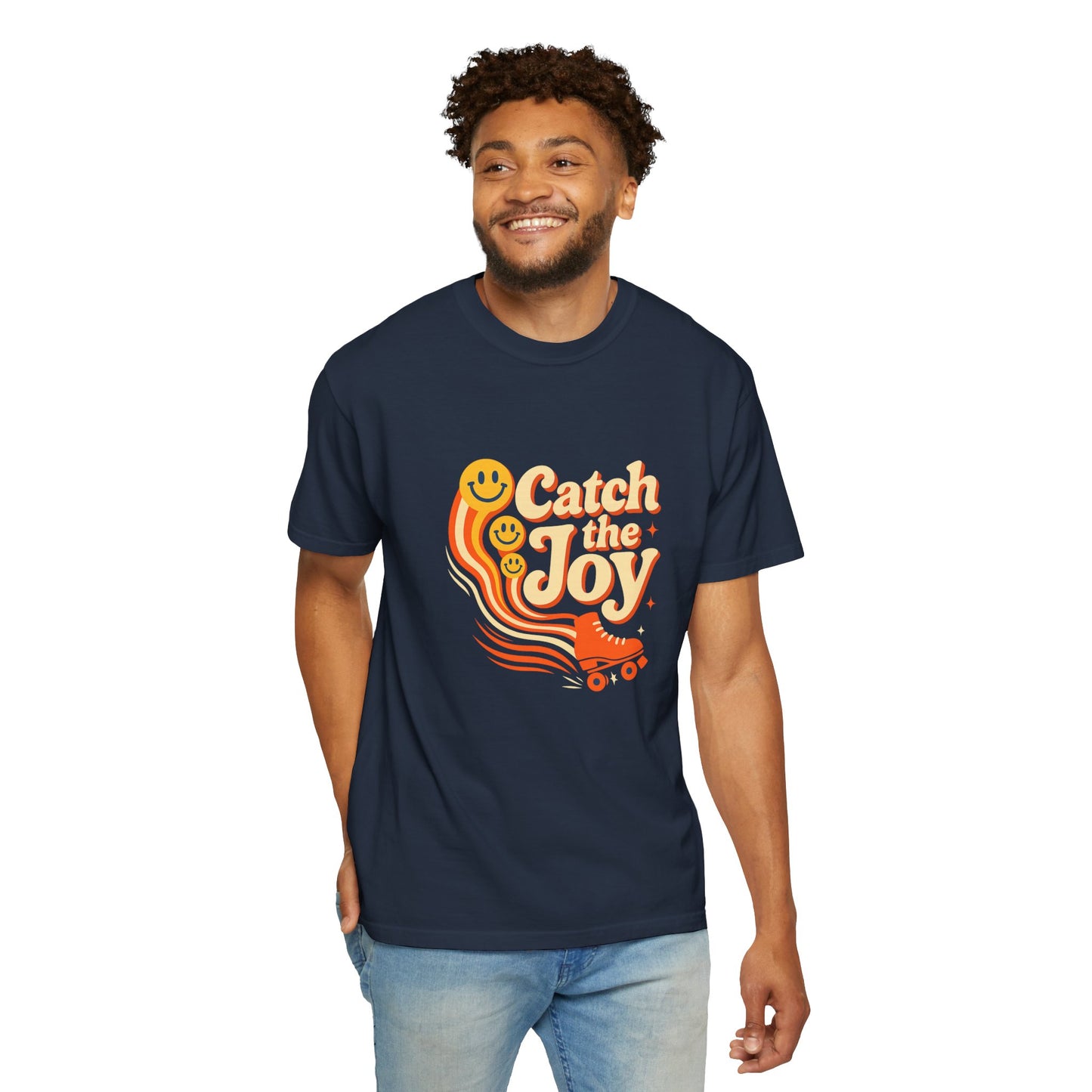 Catch the Joy Retro T-Shirt | Vintage Roller Skating Tee | Perfect Gift for Skaters &amp; Friends | Fun Summer Wear, Casual Fashion, Gift Idea