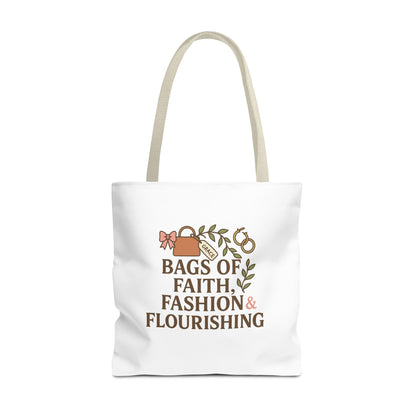 Faith & Fashion Tote Bag | Stylish Everyday Carry, Perfect for Gifts, Shopping, Church Events, and Personal Use