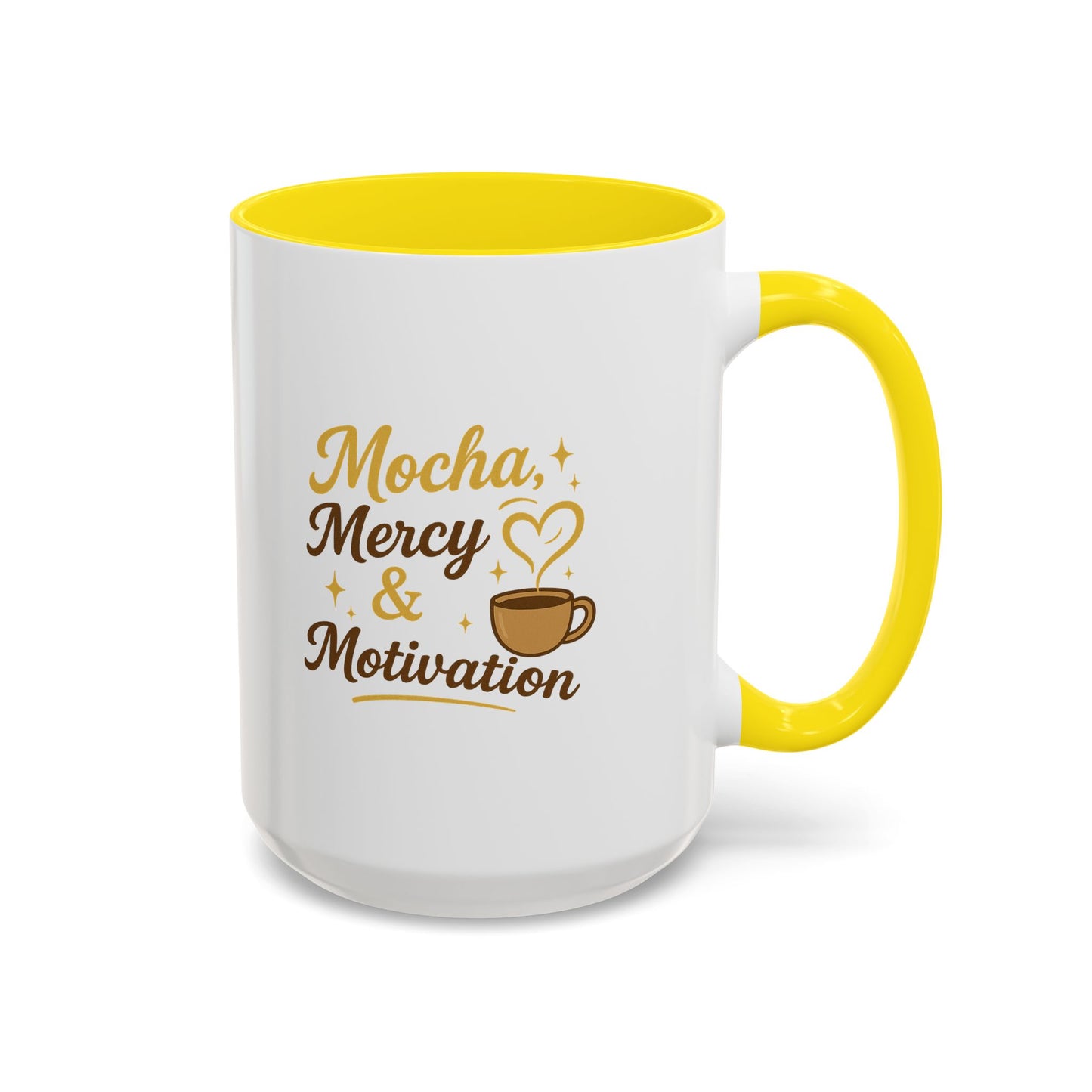 Mocha Mercy & Motivation Coffee Mug, Inspirational Coffee Cup, Gift for Coffee Lovers, Motivational Mug, Birthday Present