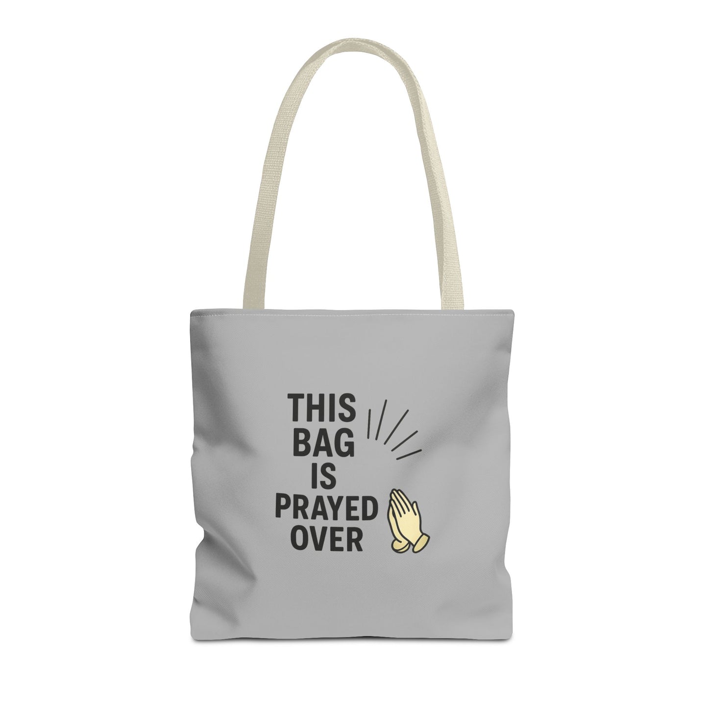 Prayed Over Tote Bag, Spiritual Gift, Christian Tote, Faith Bag, Church Accessory, Inspirational Shopper