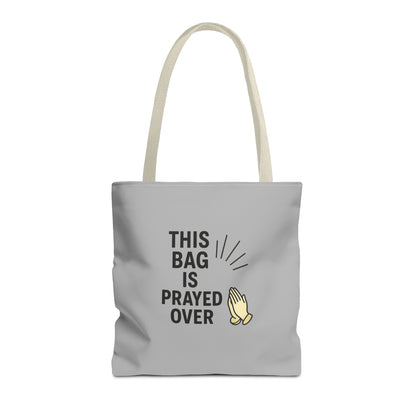 Prayed Over Tote Bag, Spiritual Gift, Christian Tote, Faith Bag, Church Accessory, Inspirational Shopper