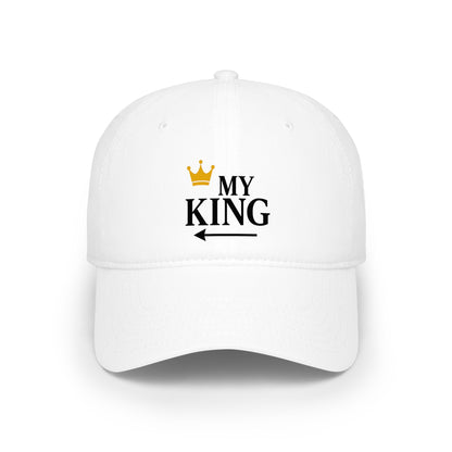 My King Baseball Cap – Crown Graphic Low Profile Hat for Him