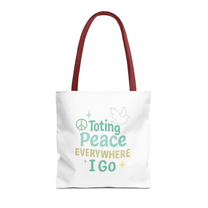 Peaceful Reusable Tote Bag