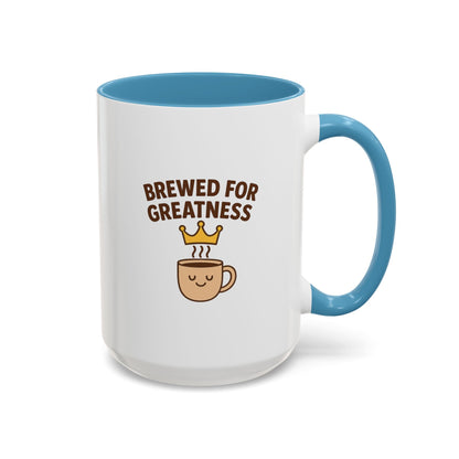Brewed for Greatness Coffee Mug - Motivational Ceramic Cup, Office Gift, Home Decor, Birthday Present, Tea Lovers
